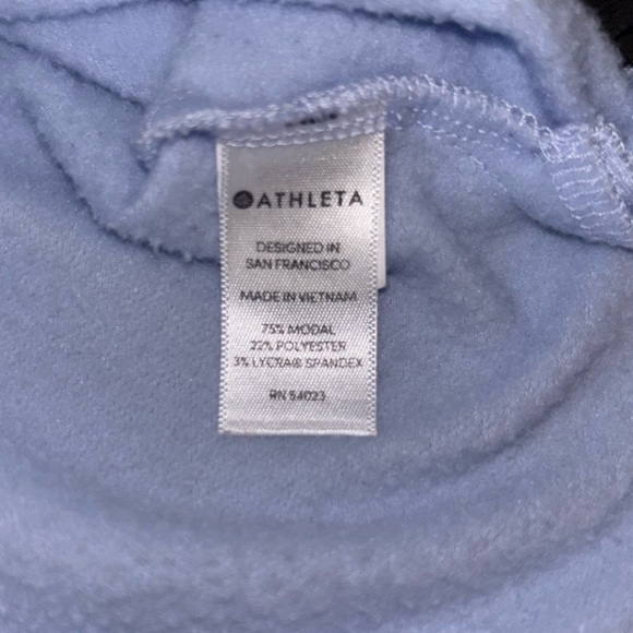 ATHLETA Unwind Crop Sweatshirt XXS in Pure Blue - Picture 4 of 5